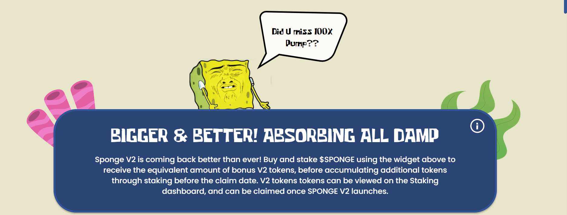 Sponge V2 al did you miss