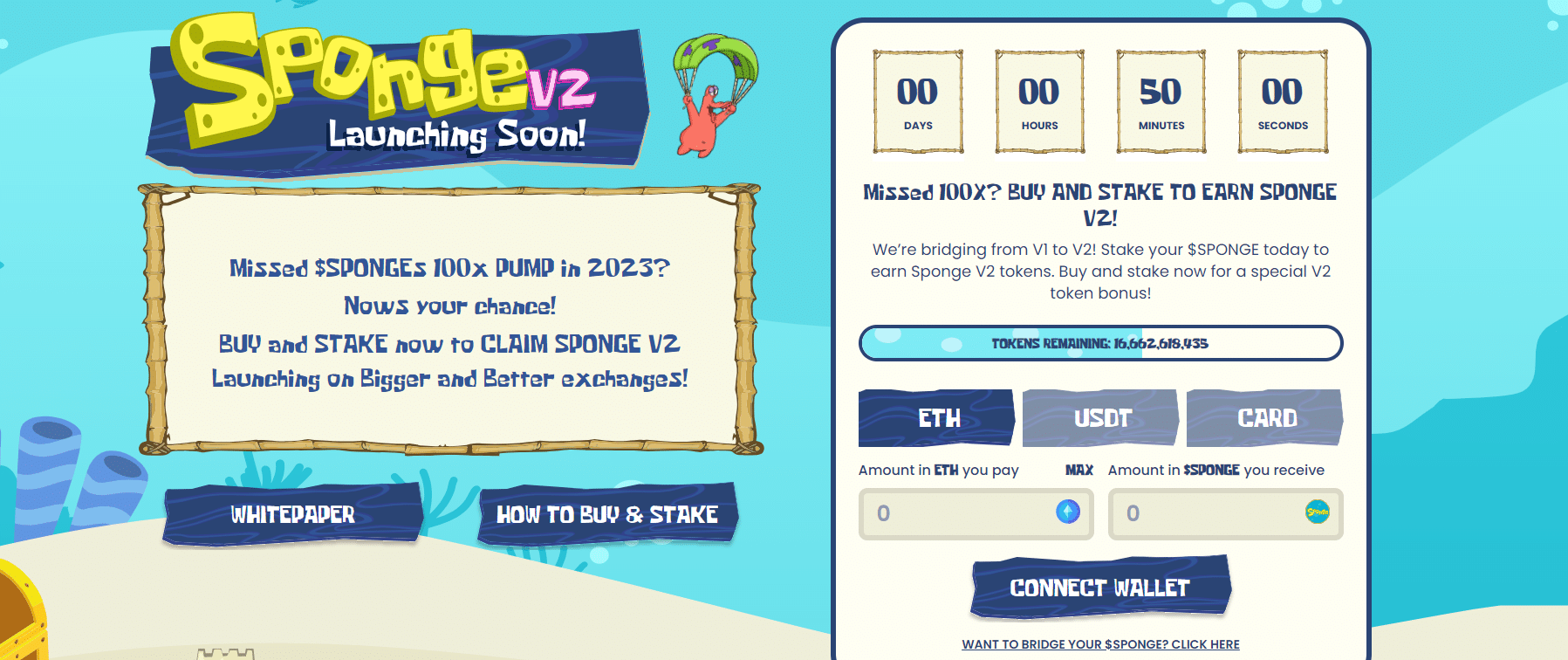 Sponge V2 al sat home page