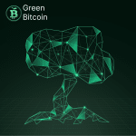 Green Bitcoin Al tree logo