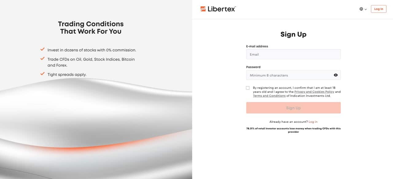 Libertex Sign Up