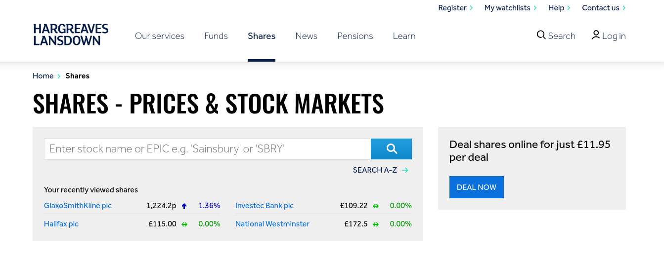 Hargreaves Lansdown uk stock trading platform review
