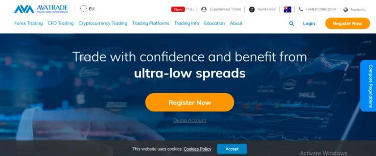 AvaTrade spread betting platform