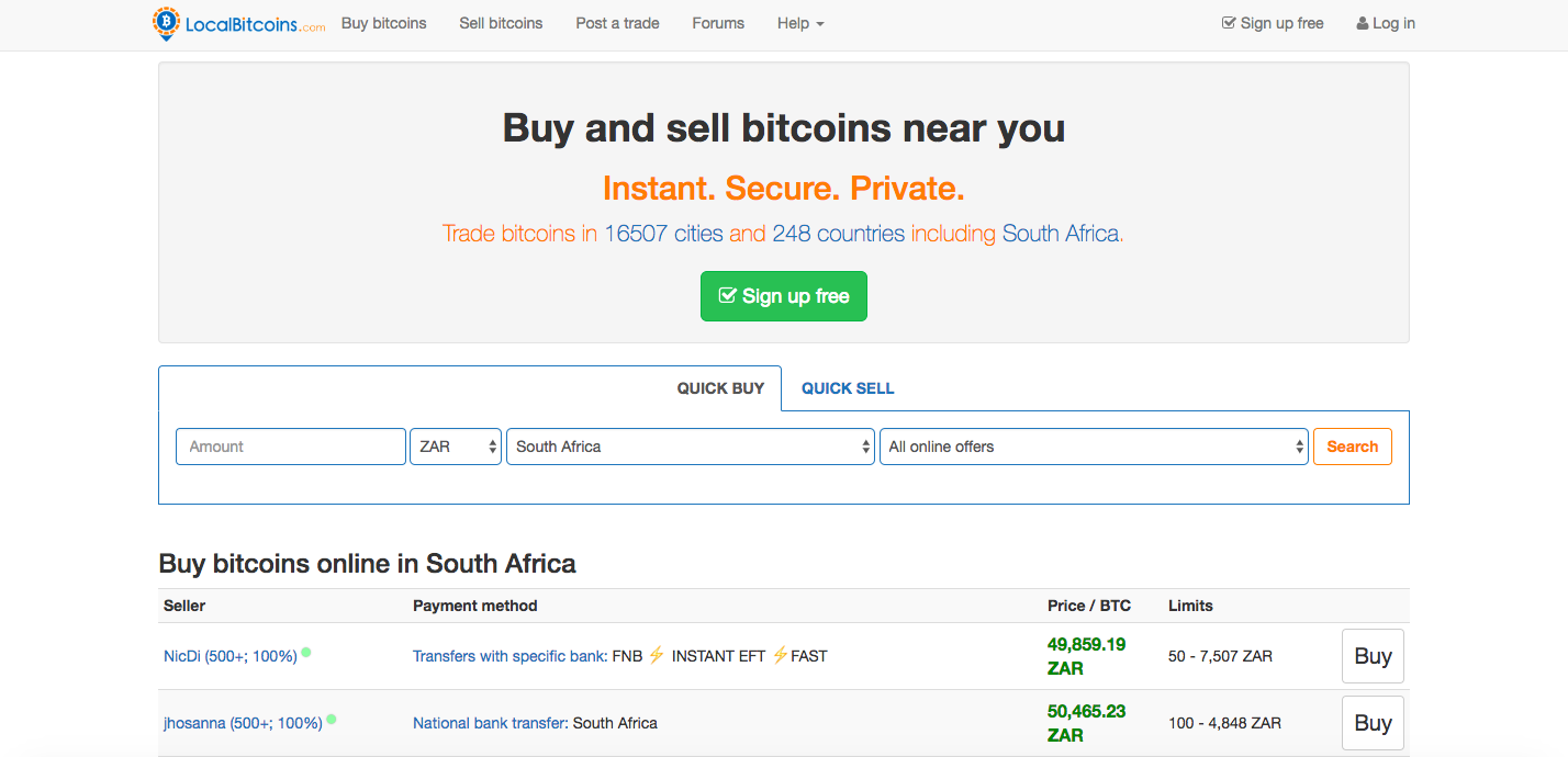 LocalBitcoins Platform