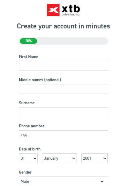 sign up to xtb high leverage broker