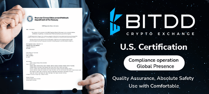BitDD Crypto Exchange with US Certification