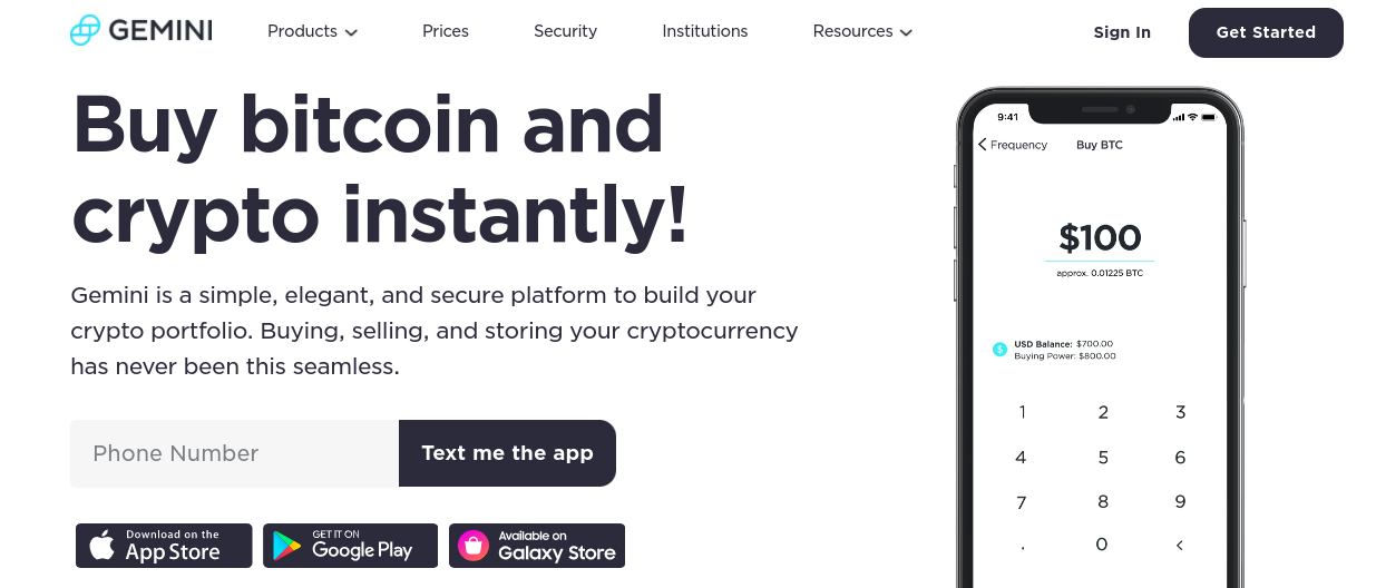 gemini bitcoin exchange