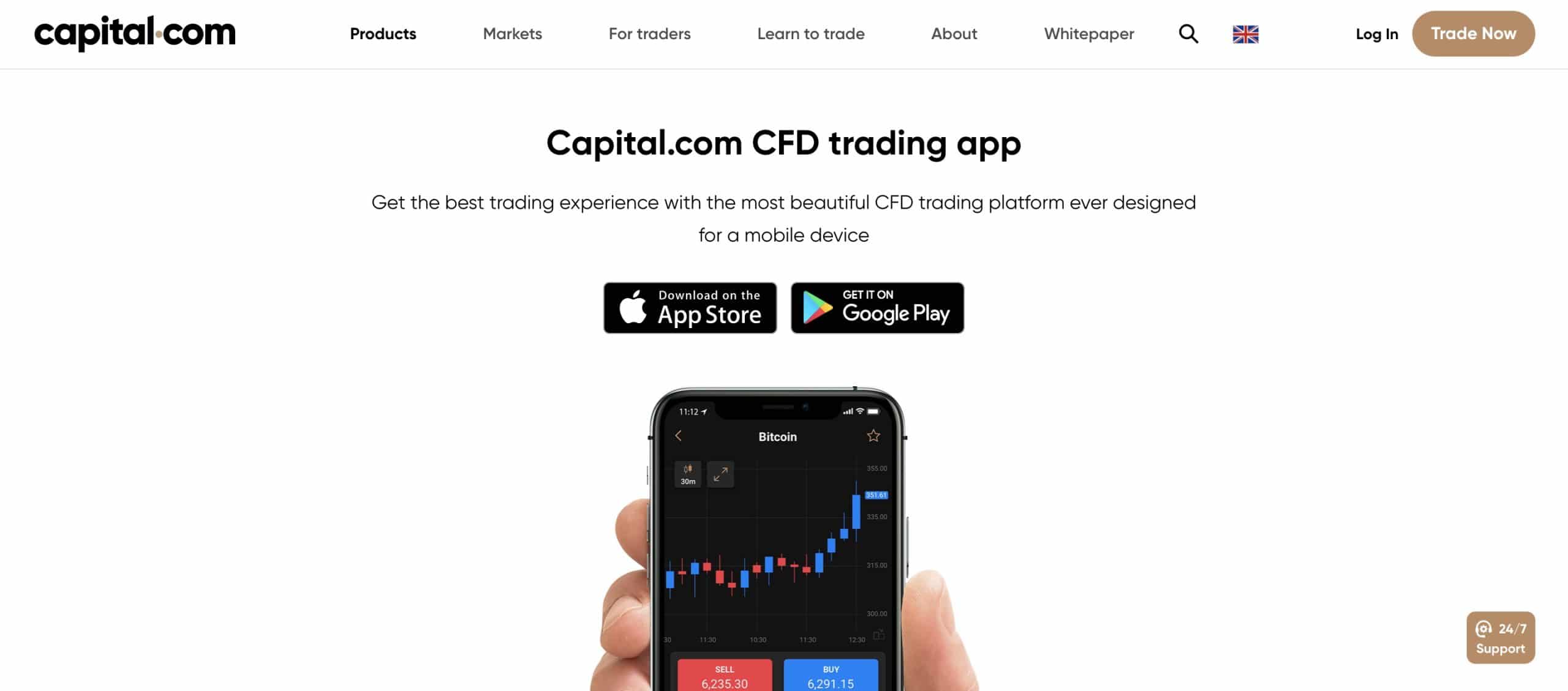 capital.com home page