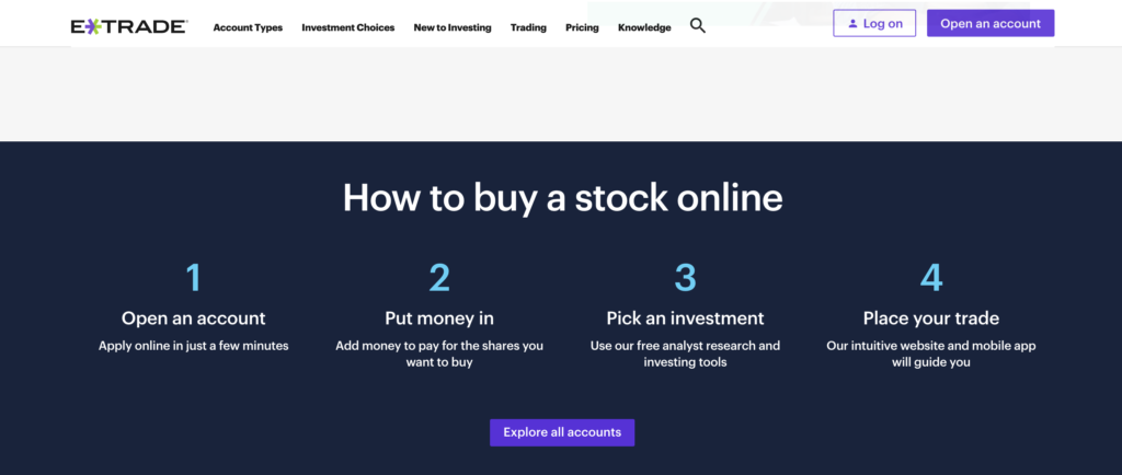 eTrade How to Buy Stock