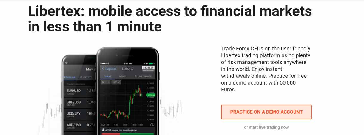 libertex mobile CFD trading