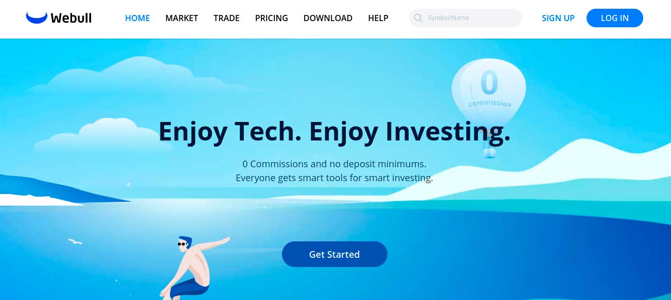 webull commission free broker