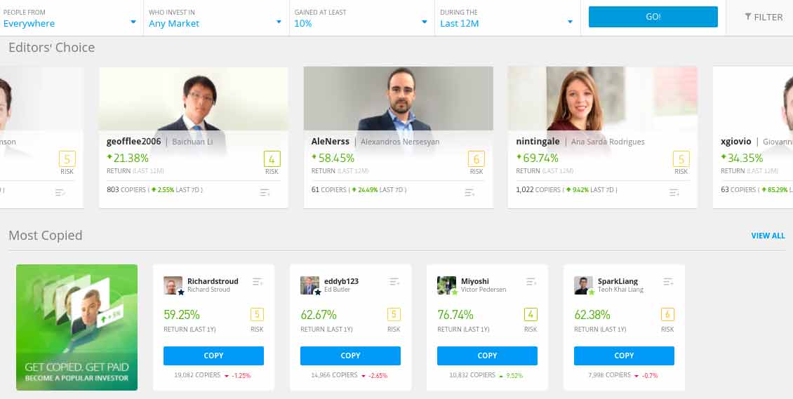 copy trading platform