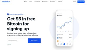 Coinbase Homepage