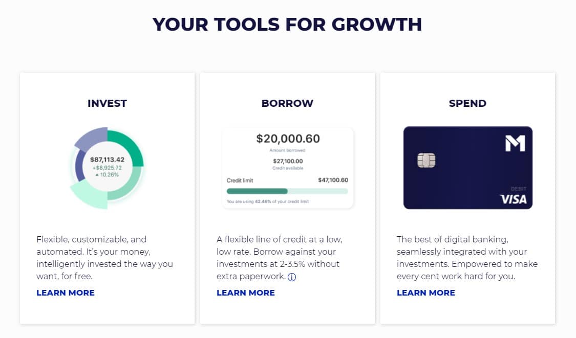 M1 Finance Account types