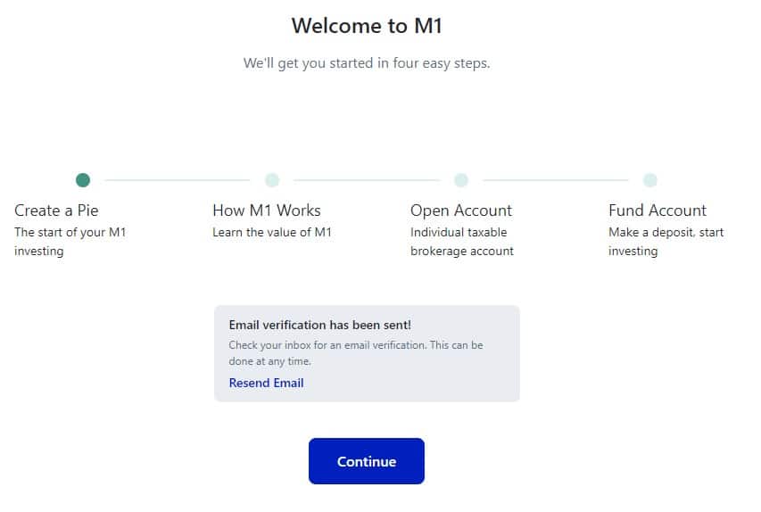 M1 Finance review sign up steps