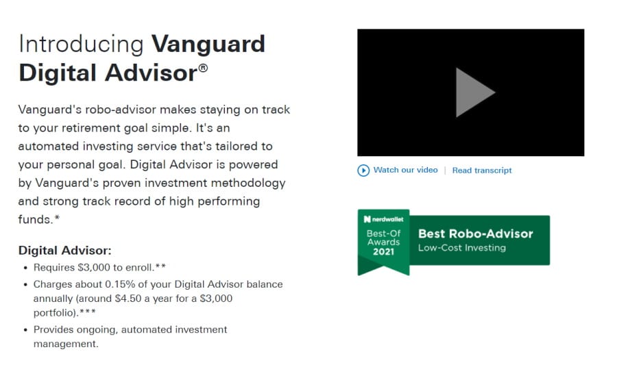 Vanguard Digital Advisor