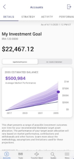 Merrill Edge mobile trading app