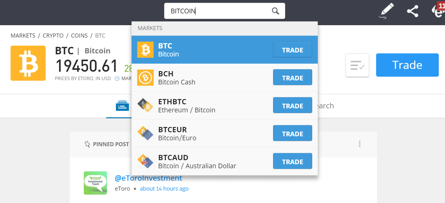 buy crypto on etoro bitcoin exchange