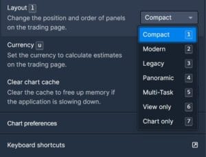 Bittrex Trading Platform Layout