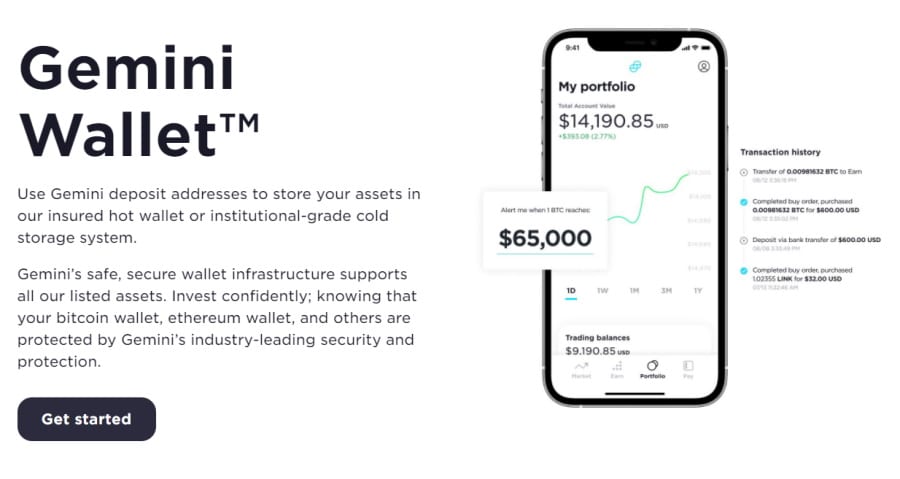 move crypto from gemini to wallet