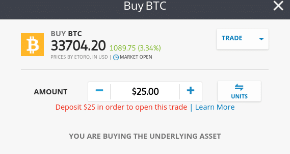 comprar bitcoin en etoro