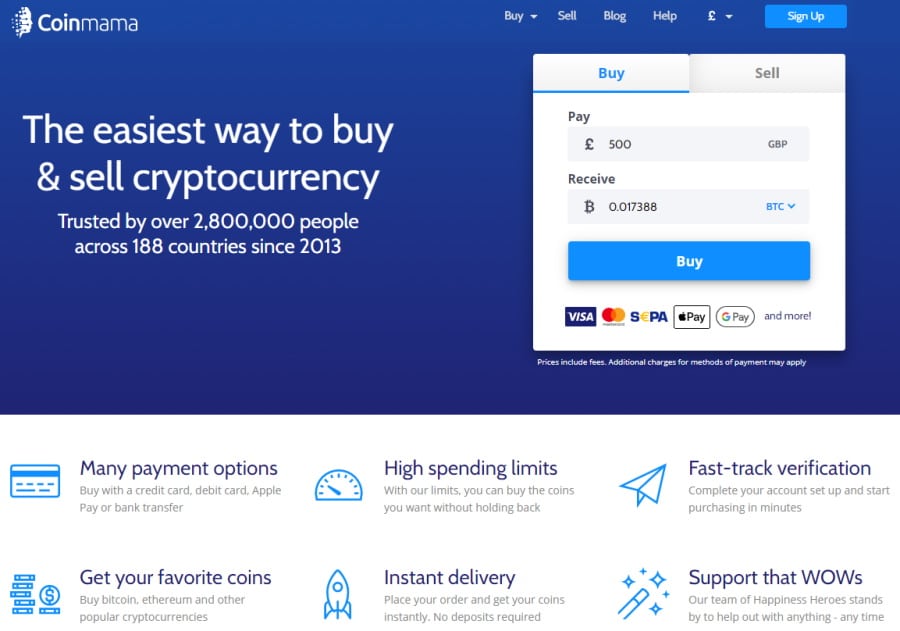 coinmama cryptocurrency trading app