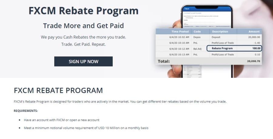 FXCM Rebate Program