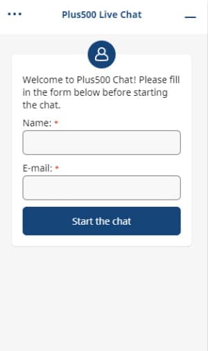 Plus500 live chat