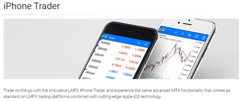 LMFX iPhone trader