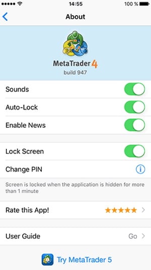 MT4 mobile trading app