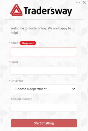TradersWay Customer Support Live Chat