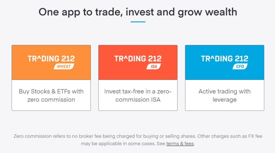 Trading 212 account types