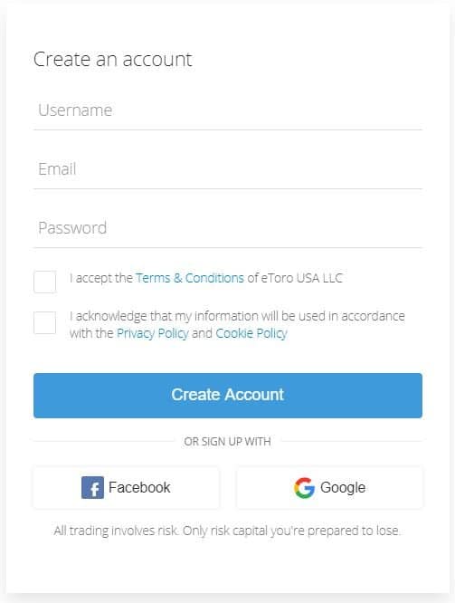 eToro account