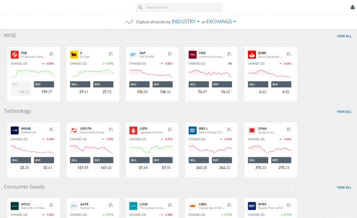 Buy stocks etoro