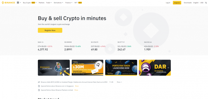 Site Binance