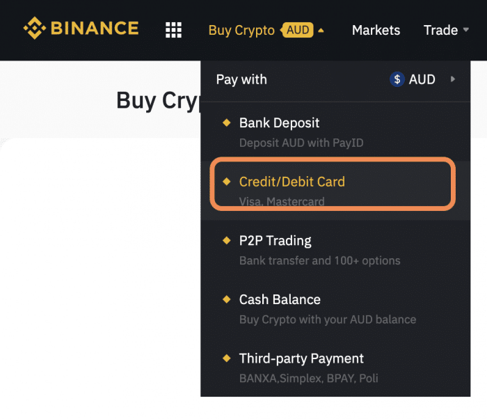 Binance ödeme yöntemi