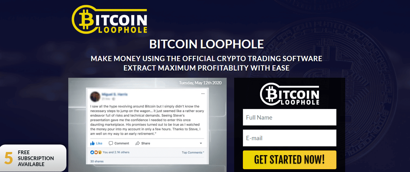 Bitcoin Loophole app