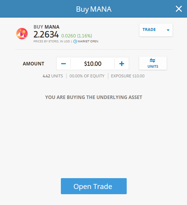 buy mana etoro