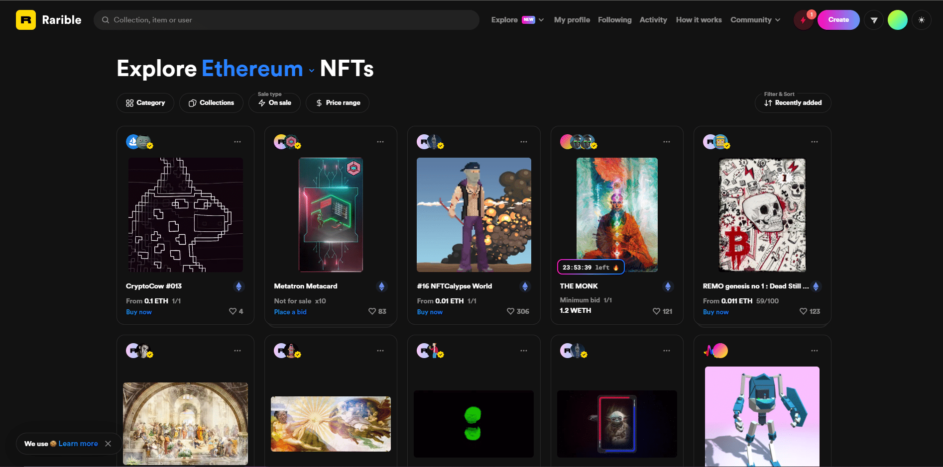 How to buy NFT tokens