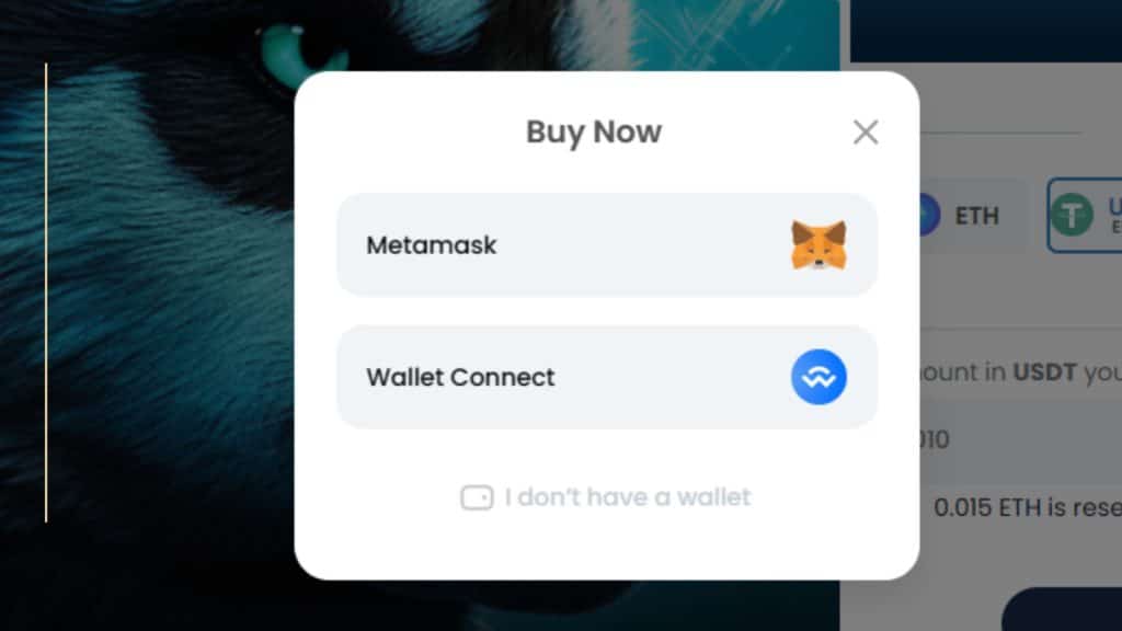 connect wallet to presale
