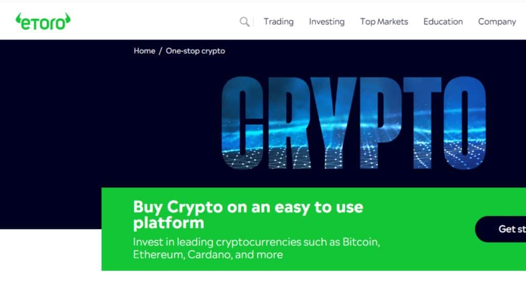 eToro Crypto Trading App