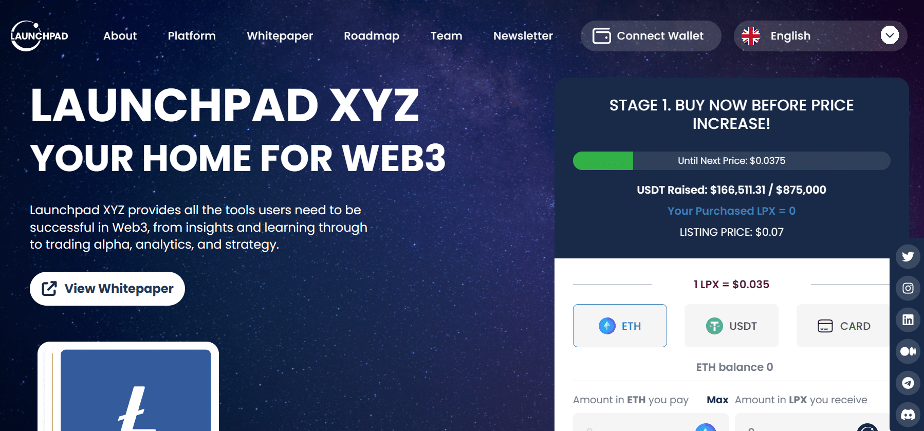launchpad xyz website