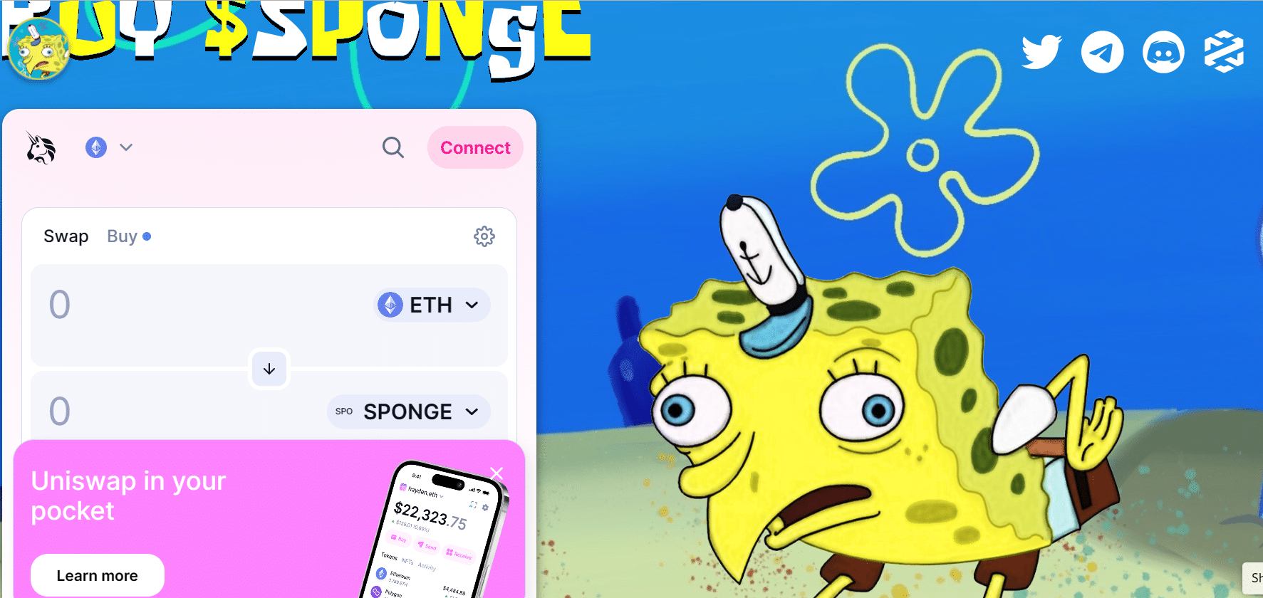 sponge bob token