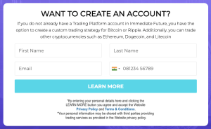 Create Immediate Future Account
