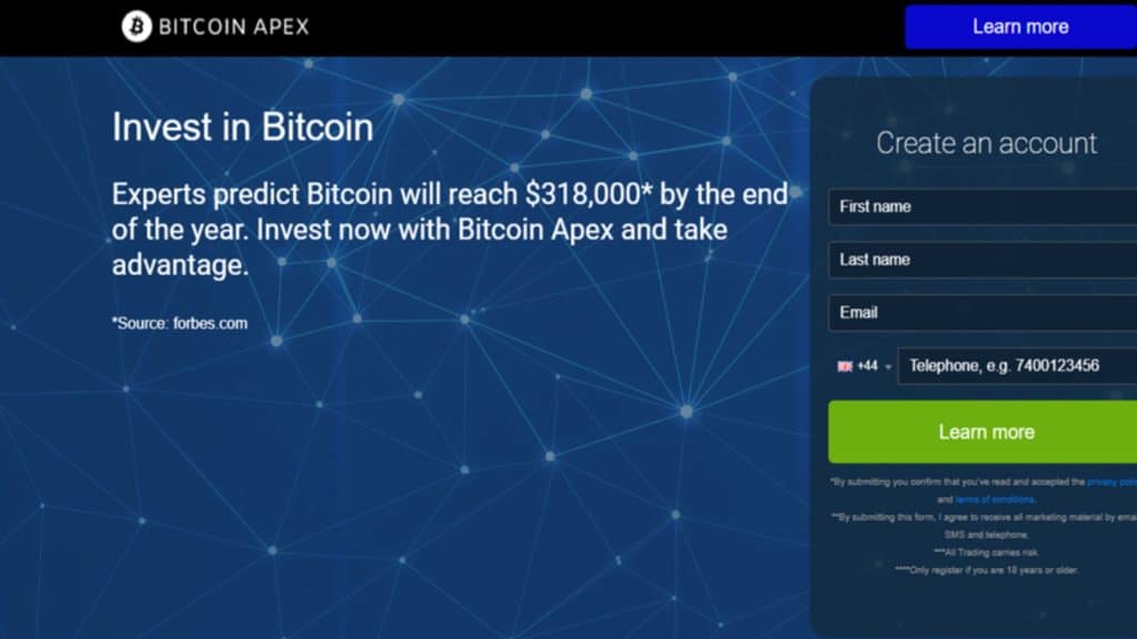 bitcoin apex homepage