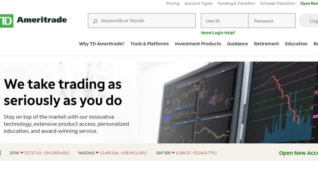 td ameritrade homepage