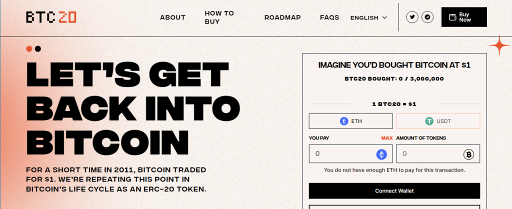 btc20 homepage