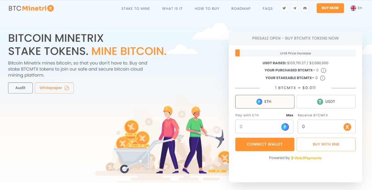 bitcoin minetrix best crypto under 1 dollar