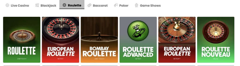 Online Roulette at WSM Crypto Casino