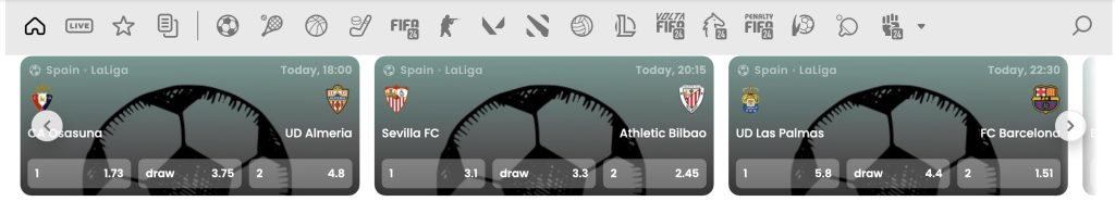 Sports betting at WSM Casino