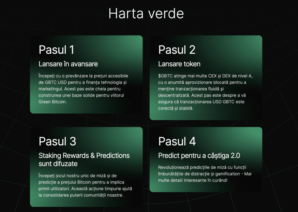 foaia de parcurs green bitcoin